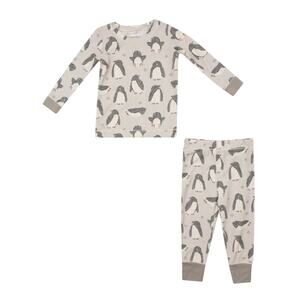 NWT Angel Dear Bamboo Penguin Pals Loungewear Two Piece PJ Set Size 6-12 Months